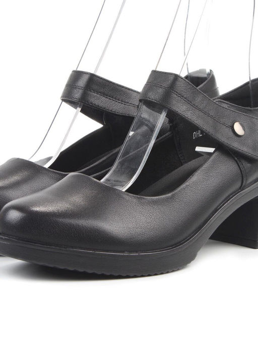 06-DHL104-D1 BLACK Туфли женские (натуральная кожа)