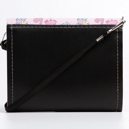 Сумка детская Кошечка на клапане, цвет чёрный/розовый, 15х4х12 см - NAZAMOK KIDS фото 3