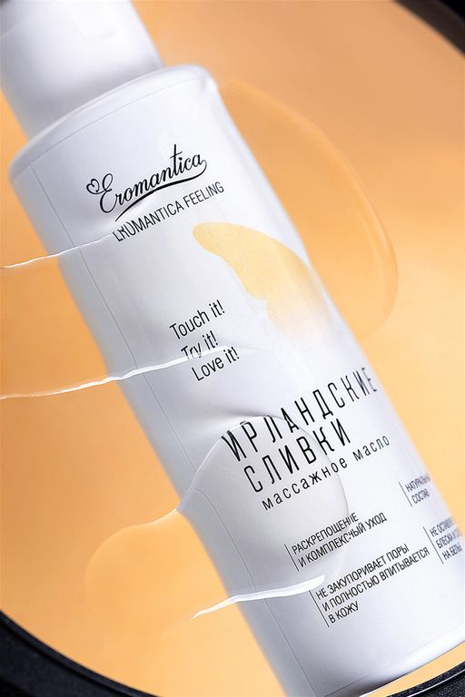 Массажное масло Eromantica Ирландские сливки с ароматом сливок, 110 мл  фото 6