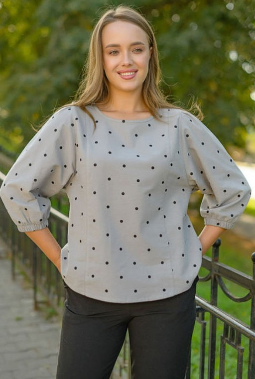 из ТЕПЛОГО ХЛОПКА блуза