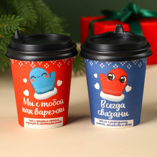 Чай подарочный Тепло на двоих, набор 2 шт. ? 3 г