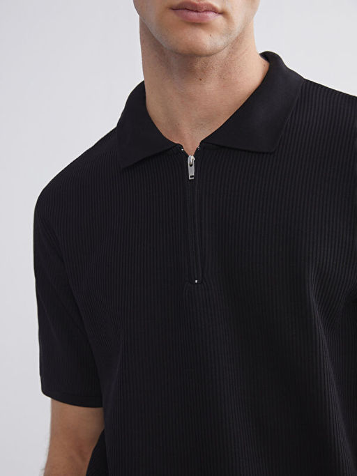 Polo Yaka Penye Erkek Ti??rt