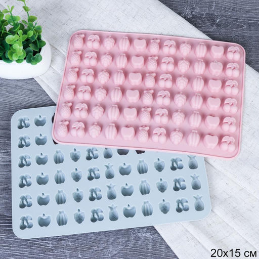 Форма силиконовая для конфет и мармелада 54 ячеейки / HL-137 / уп 300/ 20,7*15*1 см/0,065 - ГалеонТрейд фото 4