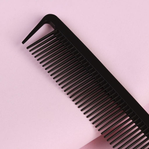 Цена за 3 шт. Расчёска антистатическая, комбинированная, карбон, 22.7×3.2 (±1) см, чёрная