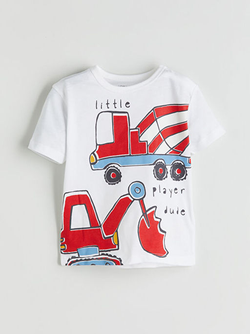 Bisiklet Yaka Erkek Bebek ?ortlu Pijama Tak?m 2li