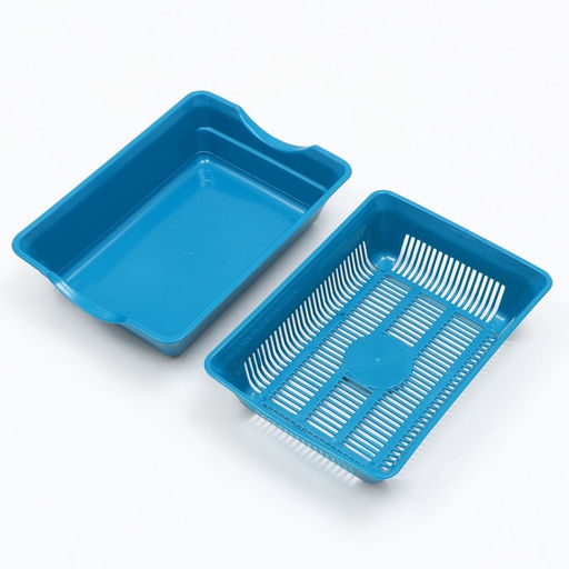 Туалет глубокий с сеткой 36×25×9 см, синий