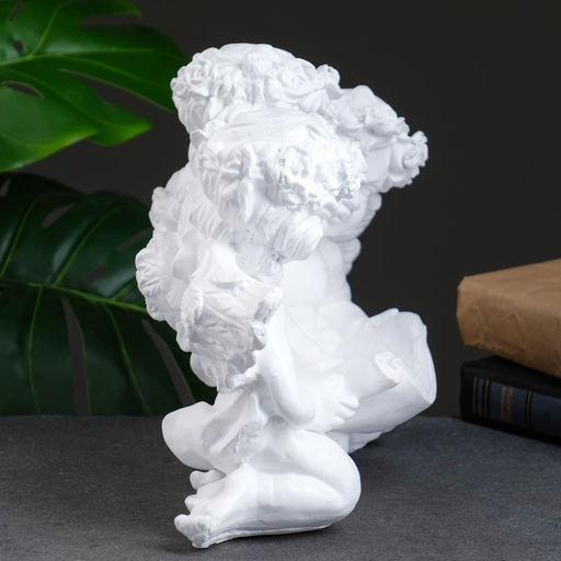 Фигурка гипс Ангел тройной белый 16?28?22 см