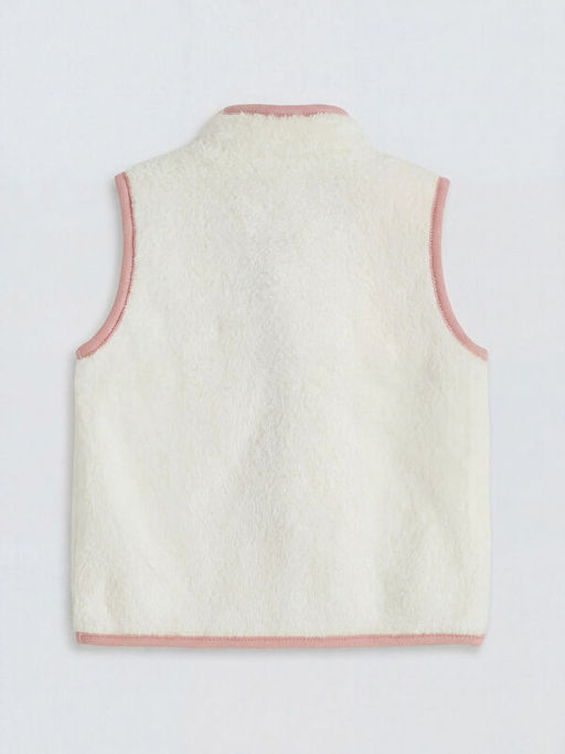 Dik Yaka K?z Bebek Pel?? Yelek