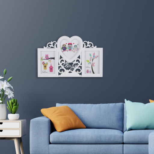 Фоторамка коллаж Семья / 073 /уп 48/ 3 фото белая - Галеонтрейд фото 2