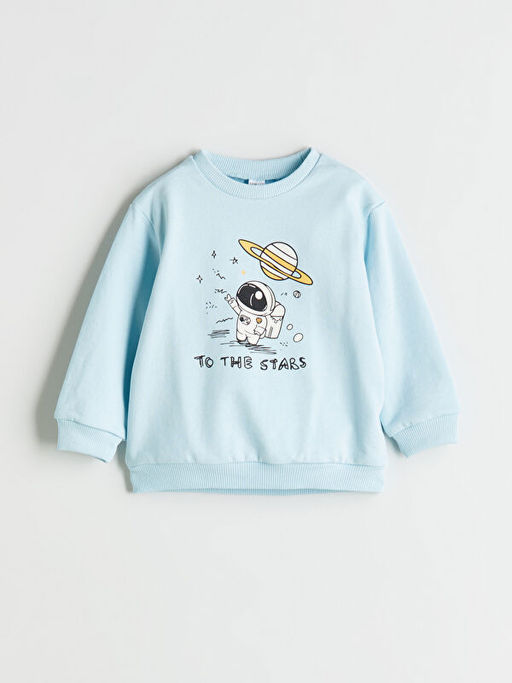 Bisiklet Yaka Erkek ?ocuk Sweatshirt