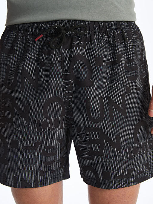 K?sa Boy Desenli Erkek Deniz ?ortu