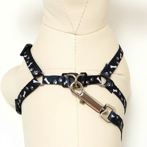 Комплект Классика, поводок 120 х 1 см, ОГ 28-47 см, чёрный - Пижон фото 4