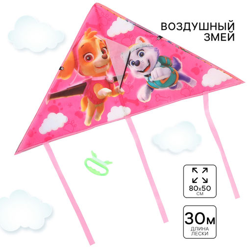 Воздушный змей Щенячий патруль, Paw Patrol, 50х80 см