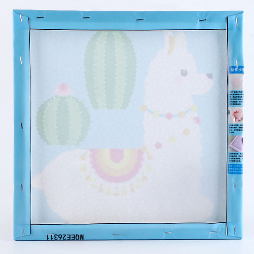 Аппликация помпошками Лама и кактусы размер 30 30 см, клей 30 мл - Simaland фото 7