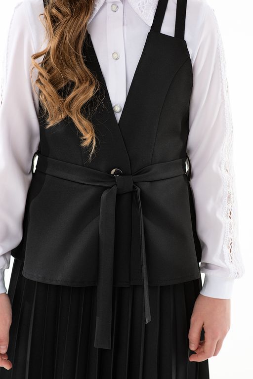 Школьный жилет для девочки Mooriposh, модель 1114