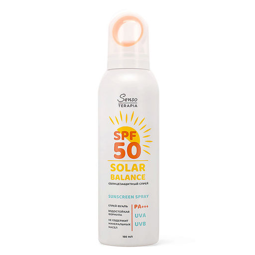 Р.К. Senso TERAPIA СОЛНЦЕ Спрей солнцезащитный SPF50 SOLAR BALANCE PA+++ 180мл
