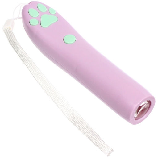 Лазерная указка для кошек "Лапка - Царапка", цвет сиреневый,1 режим, 16,2*2,6см (работает от 3 батареек AG13)