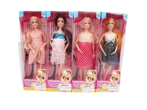 Кукла беременная, 29см, с малышом, 4 вида в ассорт. (2019365) в коробке