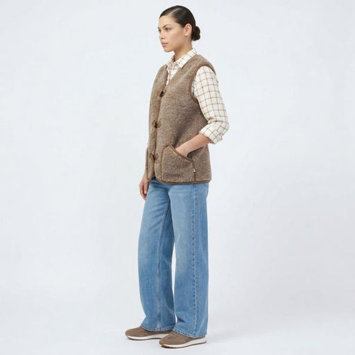 Жилет арт.1212-02/пуг. КЛАССИКА Марроне - Altro фото 3