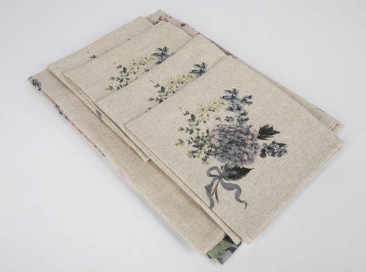 П16-24С188 Комплект столовый 110*110 + 4 салф. 38*38 Гортензия рис. 3 - Текс-дизайн фото 3