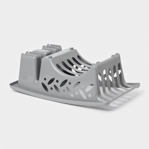 Сушилка для посуды, 32.5×19×11 см, серая