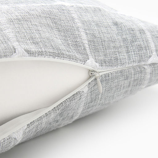 Наволочка декоративная Этель Квадраты цвет серый,45х45 см полиэстер  фото 10