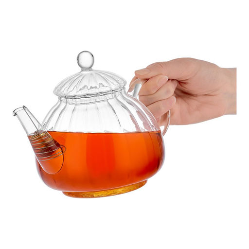 Чайник заварочный стеклянный Walmer Wave, 0.78 л, цвет прозрачный  фото 3