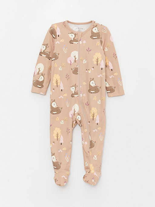 Bisiklet Yaka Uzun Kollu K?z Bebek Fermuarl? Tulum 2li - Waikiki фото 2