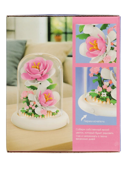 UNICON Конструктор Mini Blocks Розы 158 деталей, свет