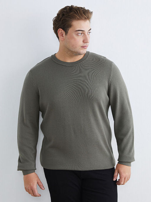 Bisiklet Yaka Erkek Triko Kazak