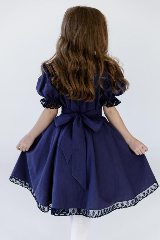 Л23-24 платье для девочки ВЕНДИ синий - Etoelf фото 9