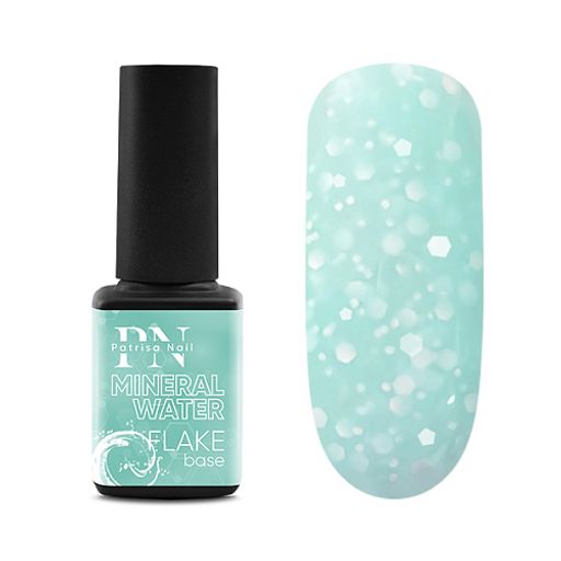 FLAKE base Mineral Water голубая база с белыми шестигранниками NEW