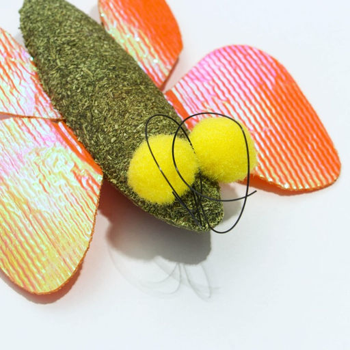 Игрушка для кошек Бабочка из кошачьей мяты, 8 х 6.5 см - Пушистое счастье фото 3