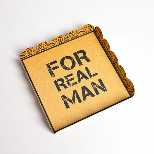 Цена за 5 шт. Коробка для печенья, кондитерская упаковка с пластиковой крышкой, Для настоящего мужчины, 18?18?3 см