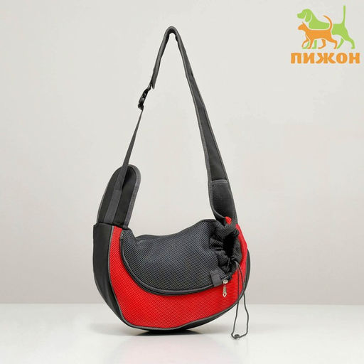 Сумка-переноска Слинг для животных, 37 х 20 см, красная
