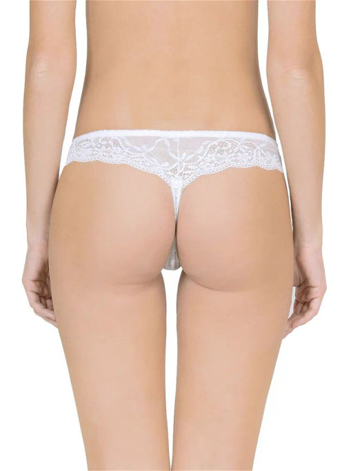 Lormar Трусы Class (string-perizoma) - bianco  фото 3