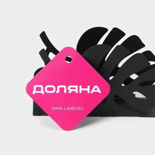 Салфетница Листья, 1347,5 см, цвет чёрный - Доляна фото 5