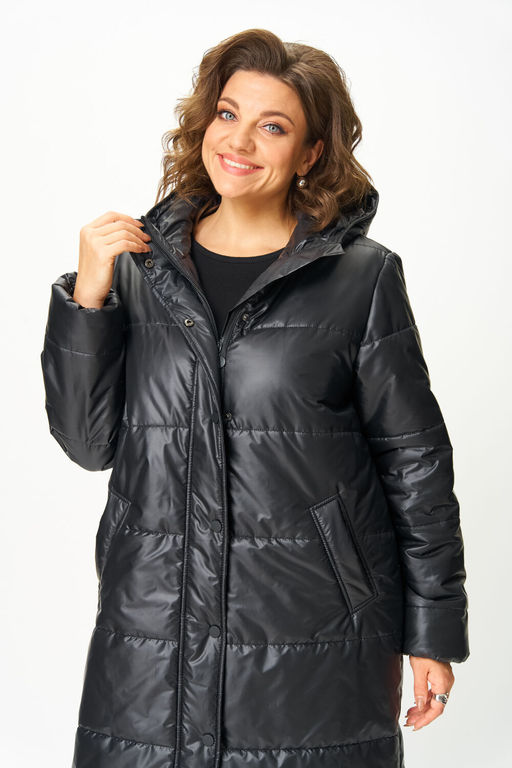 Пальто Anastasia Mak 1026 черный фото 2