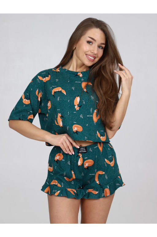 Пижама женская П-124.05 Лисы - Хороший трикотаж фото 9