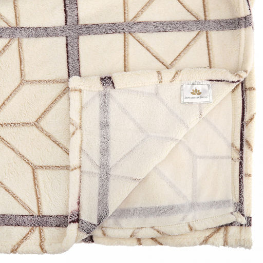 Плед/покрывало 240х200см "Архангельский", велсофт "Bamboo" набивной, полиэстер 100%, плотность 260г/м2, упаковка: 20х33см пояс бумажный, "Домашняя мода" (Россия)