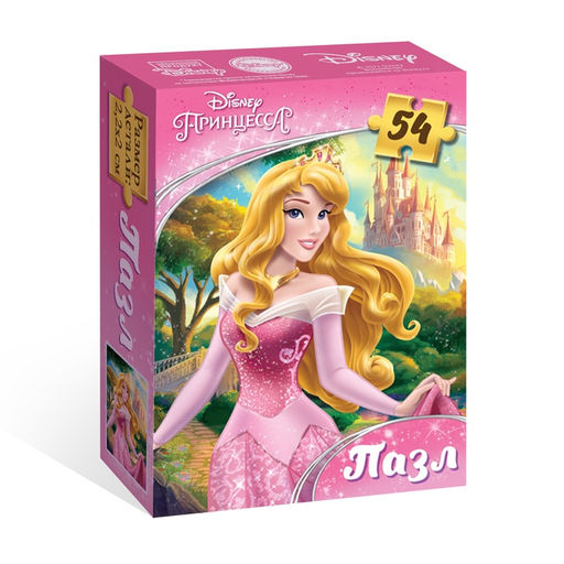 Цена за 3 шт. Пазлы «Спящая красавица», 54 детали, Принцессы