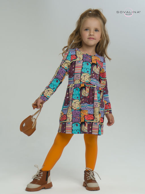 Платье Эля коты в горошек - Sovalina фото 5