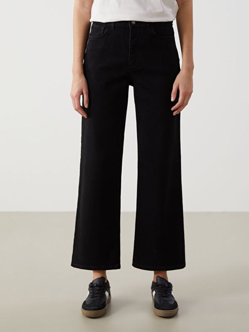 Wideleg Kad?n Jean Pantolon