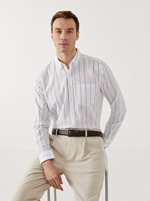 Regular Fit Poplin Erkek G?mlek