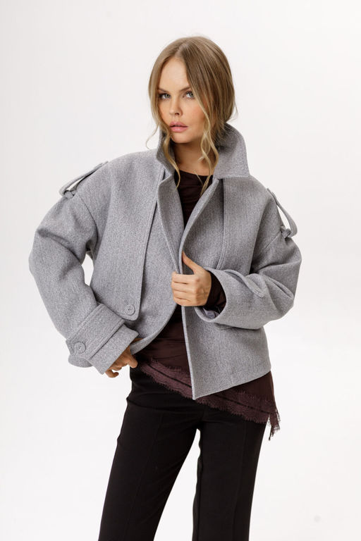 Плащ Pirs 6519 серый