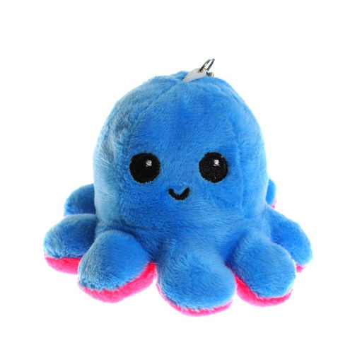 Мягкая игрушка-трансформер Осьминог-перевёртыш, 10 см, на брелоке, цвета МИКС - Simaland фото 2