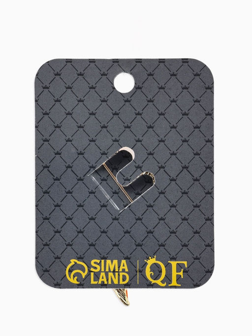 Брошь «Лист» кленовый осенний, цвет оранжевый в золоте