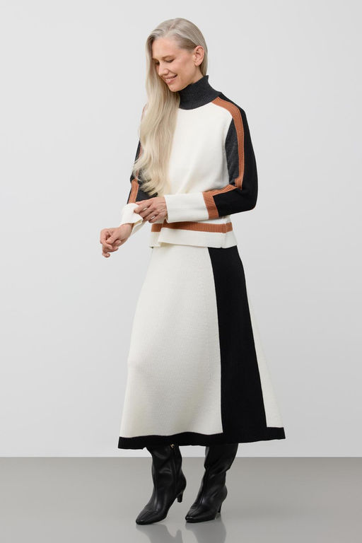 ЕВ 30227/ш/молочный джемпер жен