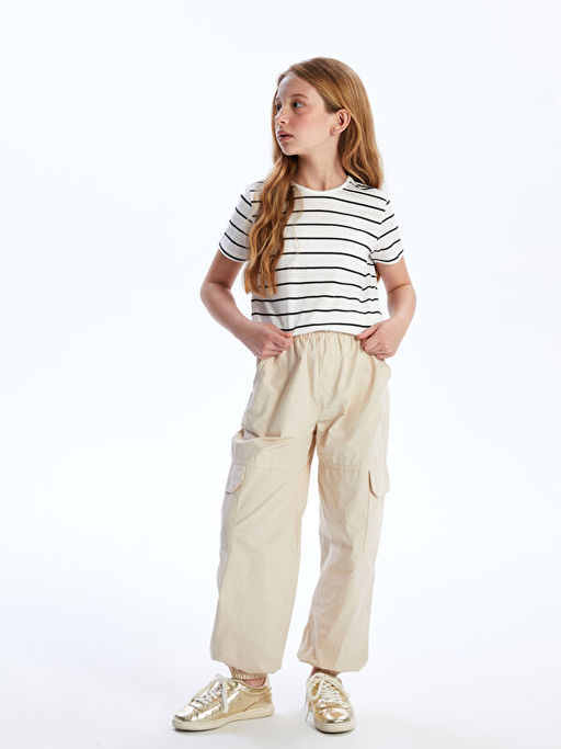 Bisiklet Yaka K?z ?ocuk Ti??rt