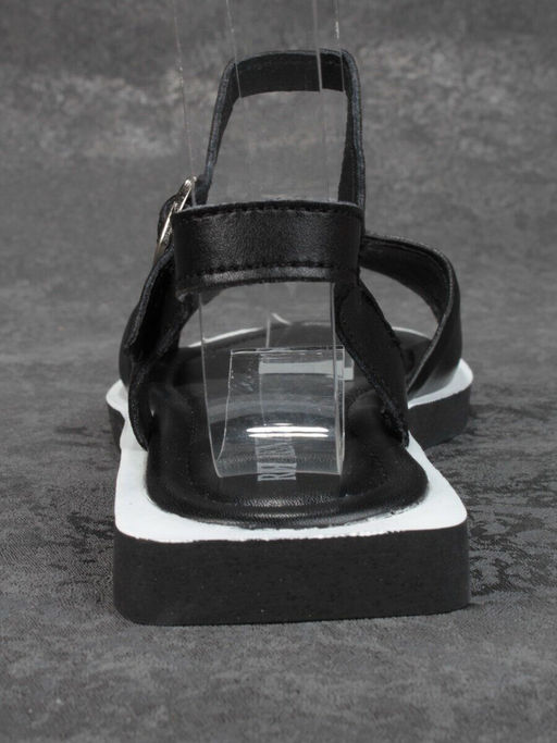 08-PED56-2 BLACK Босоножки женские (натуральная кожа)